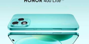 honor 400 lite 5g verde con triple cámara y pantalla ultrabrillante.